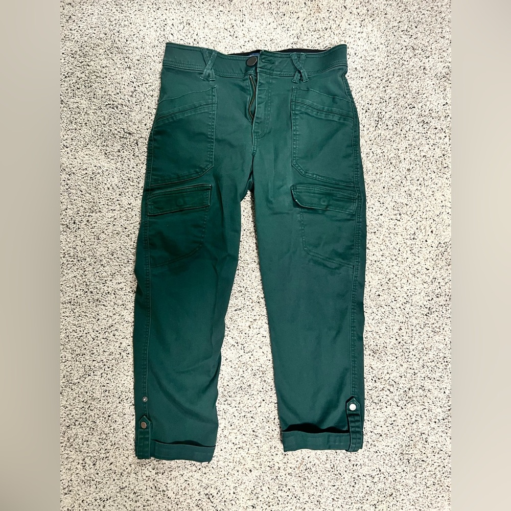 Democracy Dark Green high waist Capris